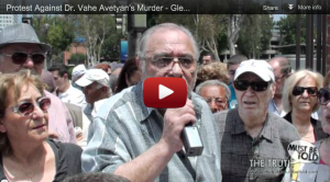Protest Against Dr. Vahe Avetyan's Murder in Glendale, CA