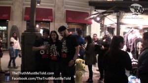 Protesting Americana Shopping Center Ban on Sale of Armenian Genocide T-Shirts