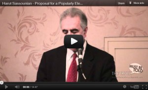 Harut Sassounian - Proposal for a Popularly Elected Structure to Represent Diaspora Armenians